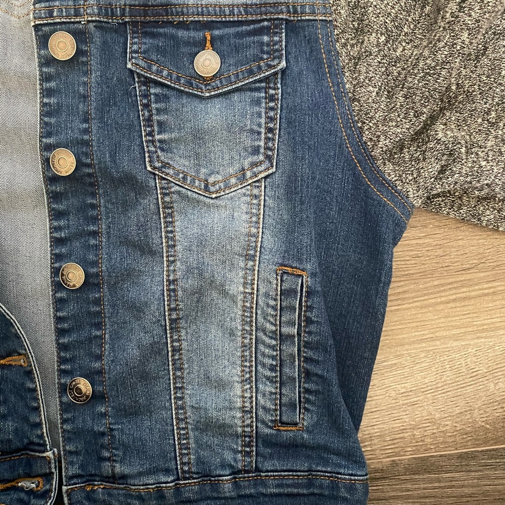 Blue & Grey Jean Jacket - Picture 4 of 6